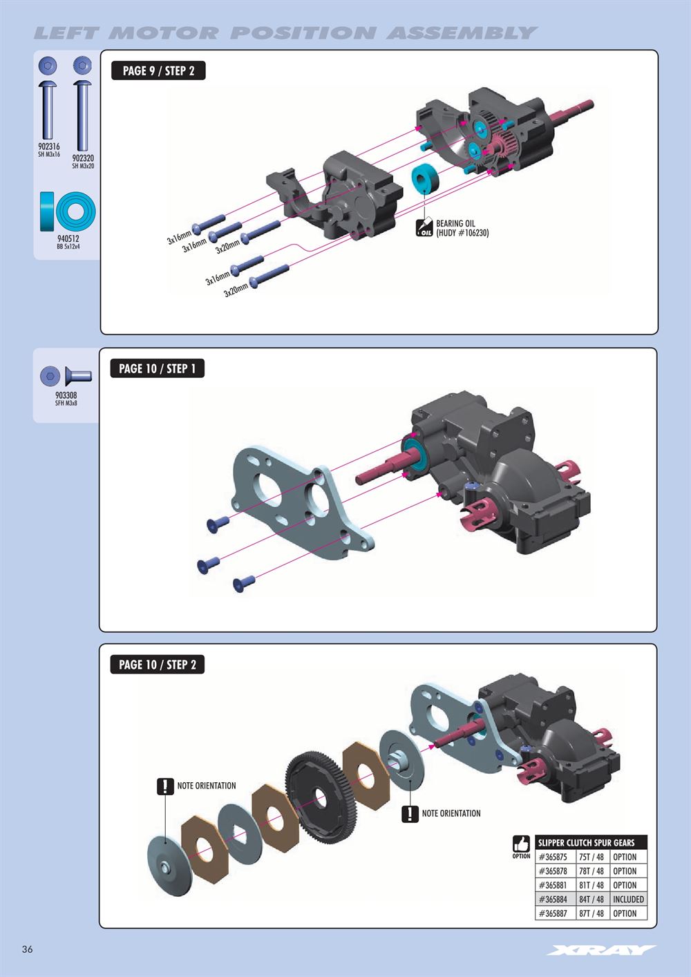 Xray - XB2 2017 (XB2C'17) - Manual - Page 36