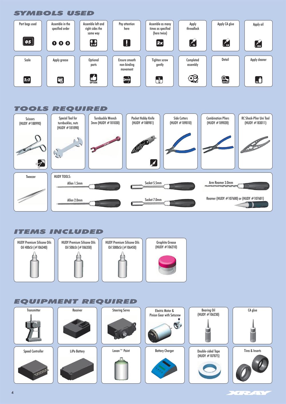 Xray - XB2 2018 (XB2C'18) - Manual - Page 4