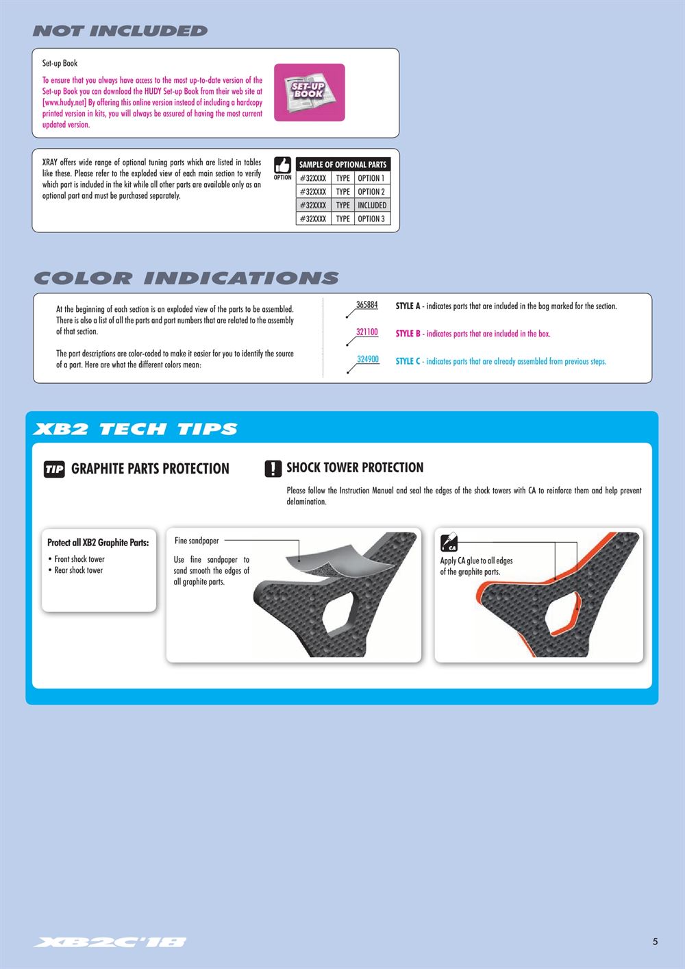 Xray - XB2 2018 (XB2C'18) - Manual - Page 5
