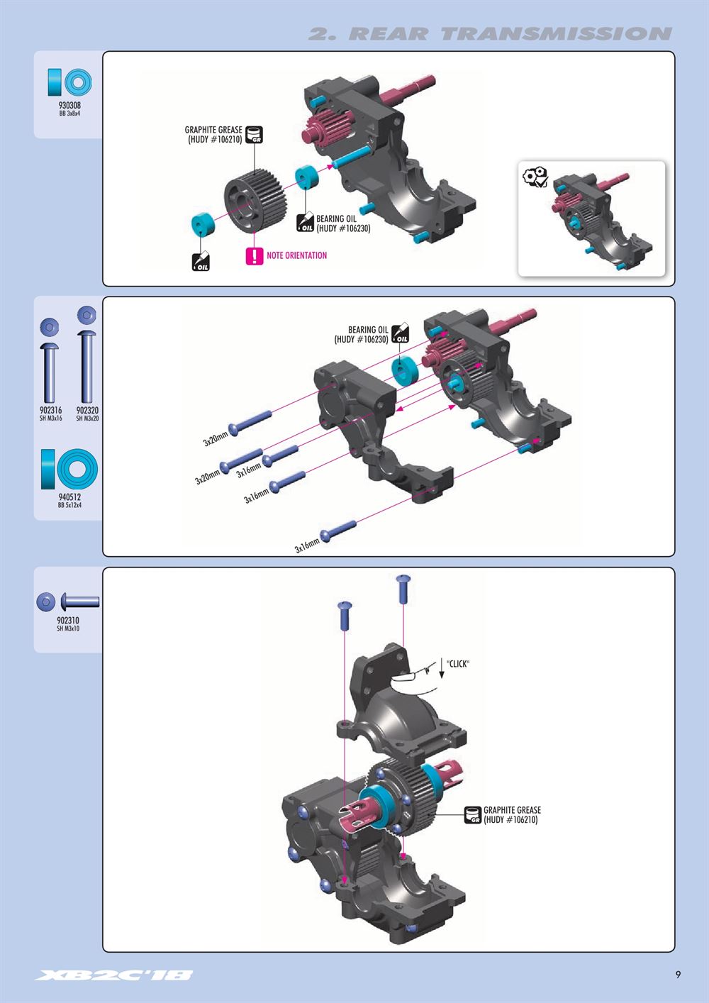 Xray - XB2 2018 (XB2C'18) - Manual - Page 9