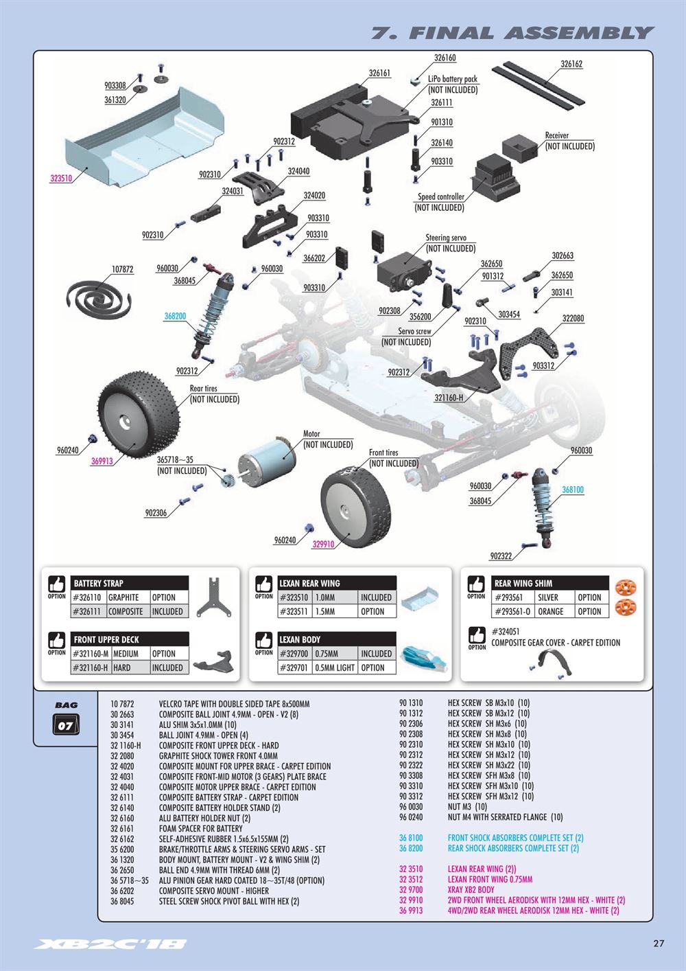 Xray - XB2 2018 (XB2C'18) - Manual - Page 27