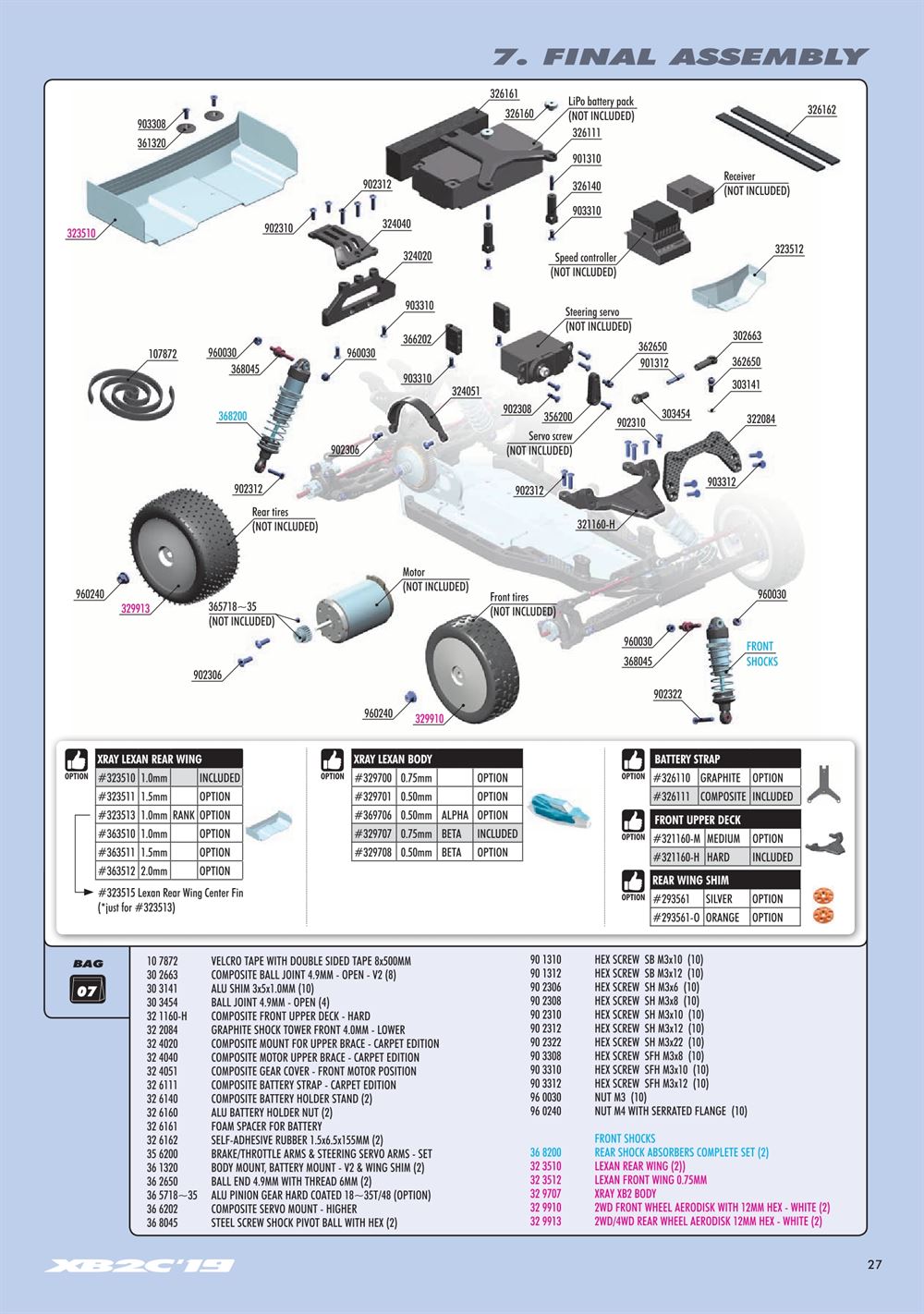 Xray - XB2C 2019 (XB2C'19) - Manual - Page 27
