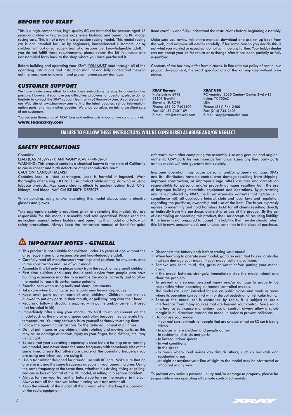 Xray - XB2C 2022 (XB2C'22) - Manual - Page 2