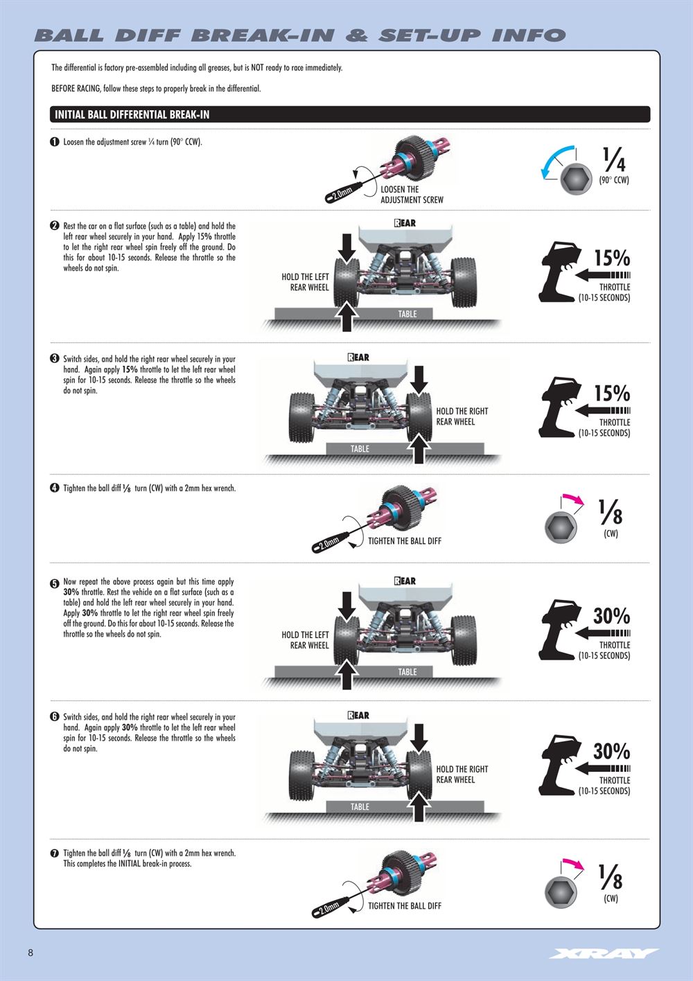 Xray - XB2 2016 (XB2D'16) - Manual - Page 8
