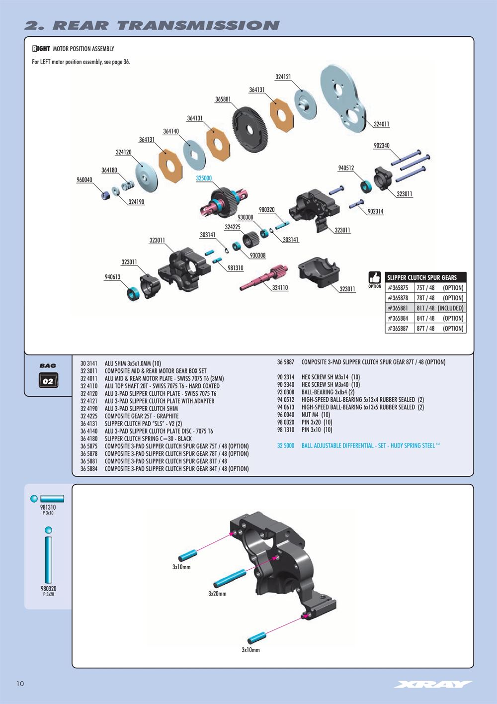 Xray - XB2 2016 (XB2D'16) - Manual - Page 10