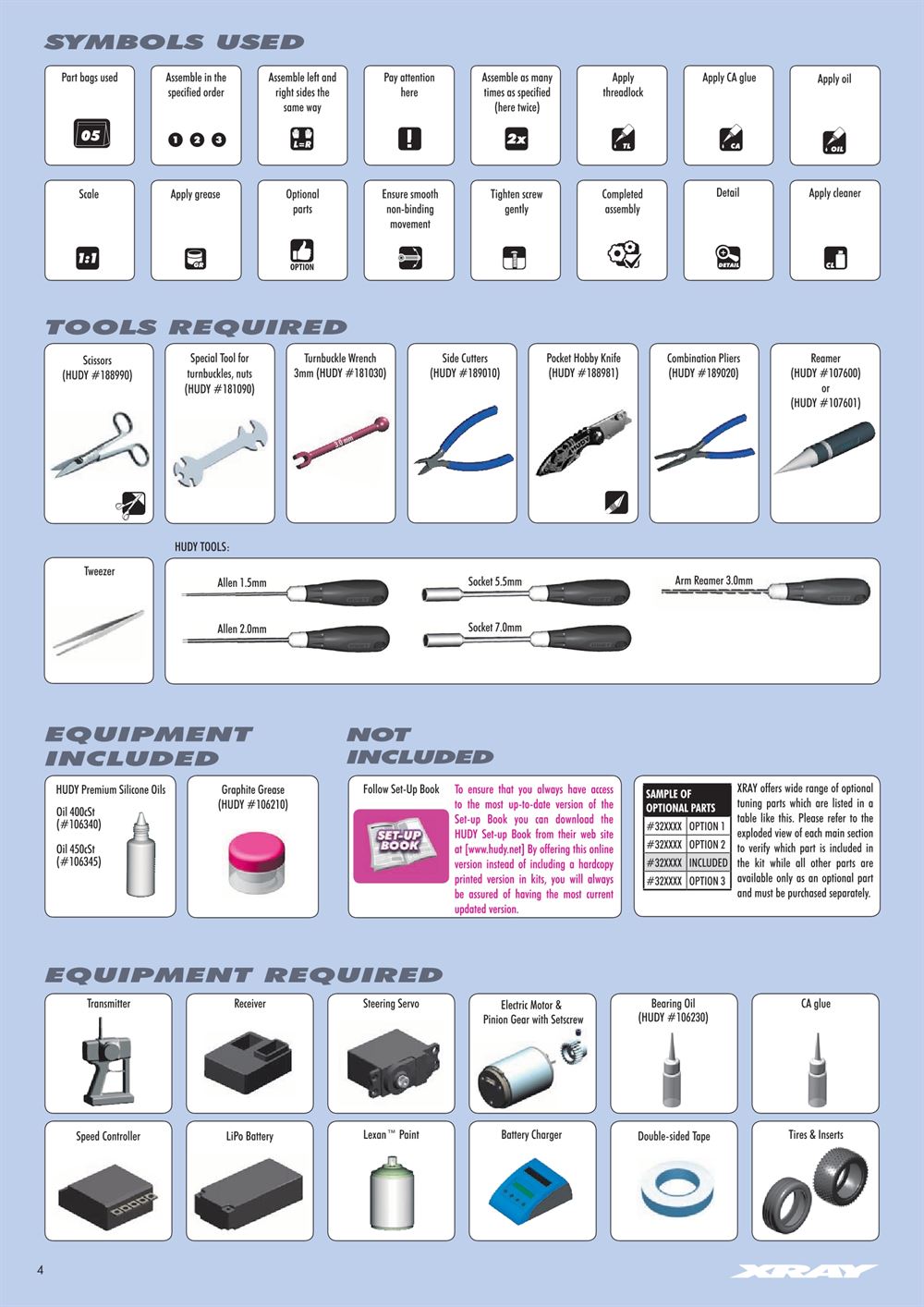 Xray - XB2 2017 (XB2D'17) - Manual - Page 4