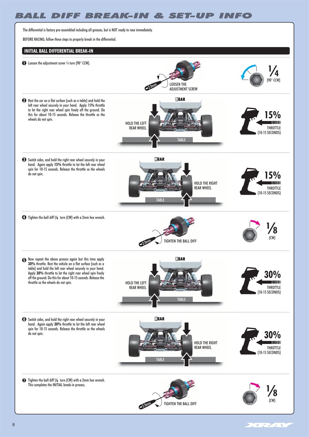 Xray - XB2 2017 (XB2D'17) - Manual - Page 8