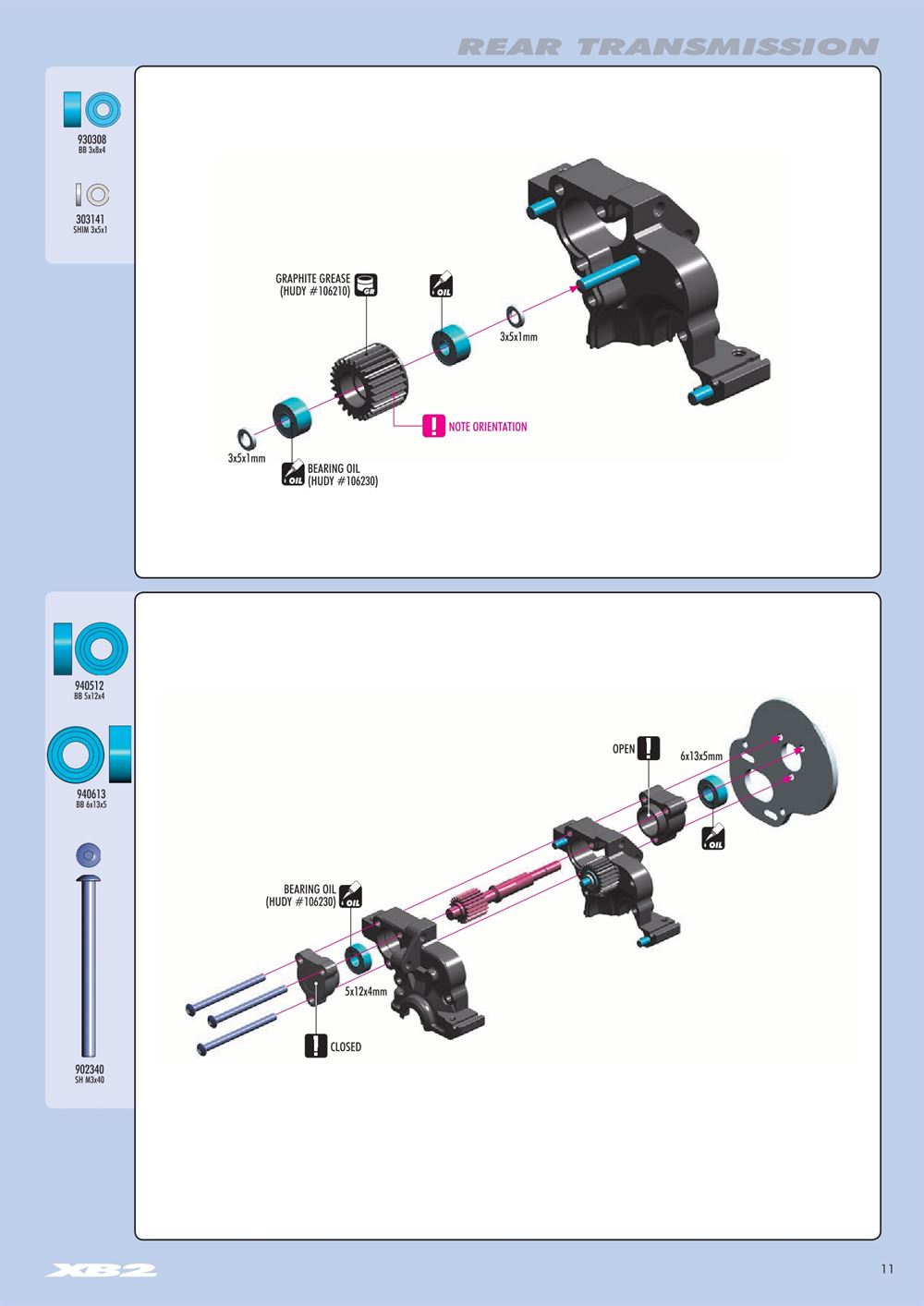 Xray - XB2 2017 (XB2D'17) - Manual - Page 11