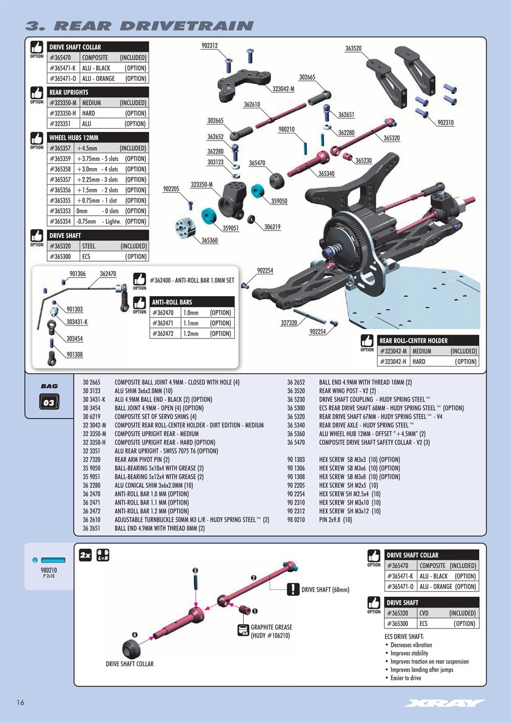 Xray - XB2 2017 (XB2D'17) - Manual - Page 16