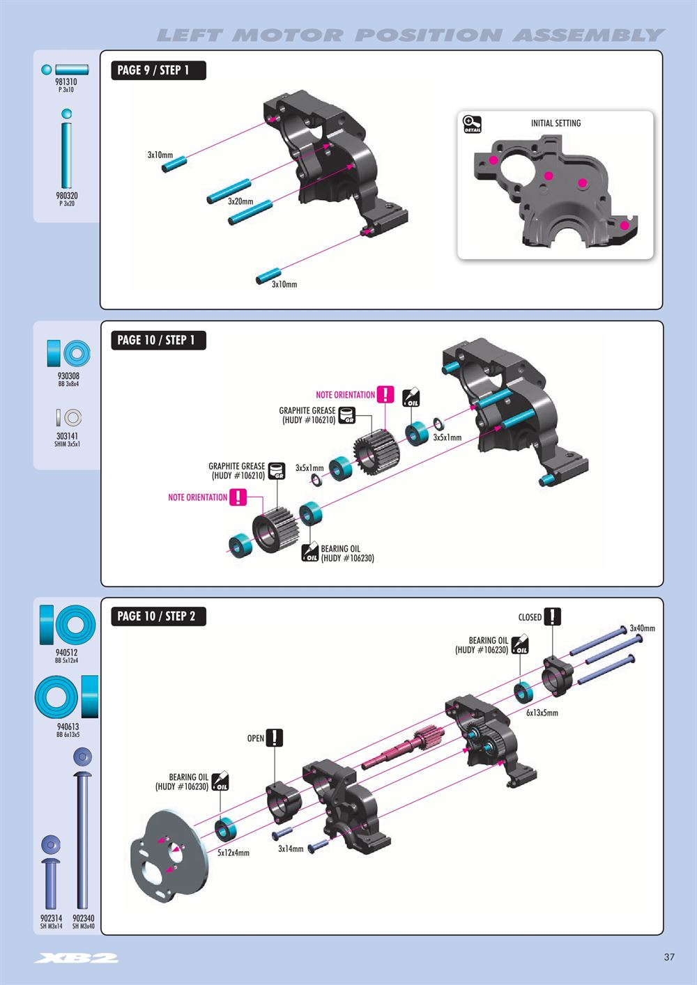 Xray - XB2 2017 (XB2D'17) - Manual - Page 37