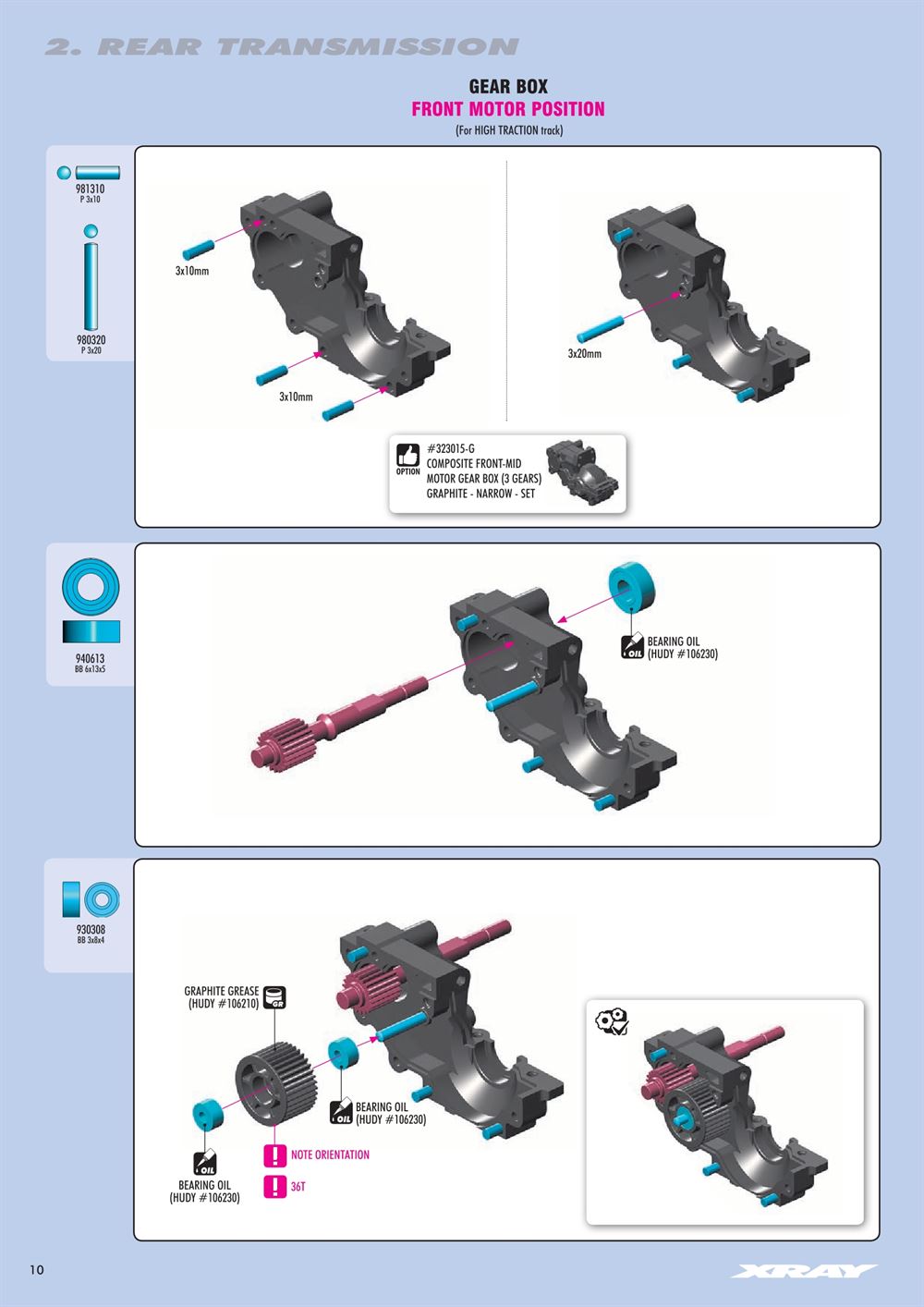 Xray - XB2D 2019 (XB2D'19) - Manual - Page 10