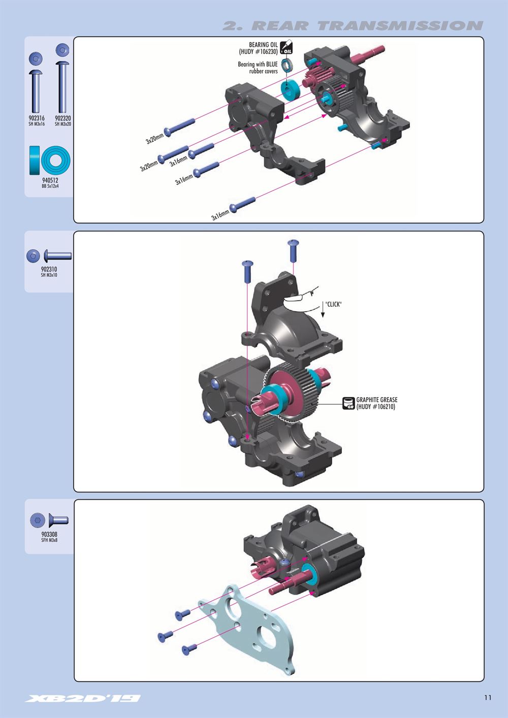Xray - XB2D 2019 (XB2D'19) - Manual - Page 11