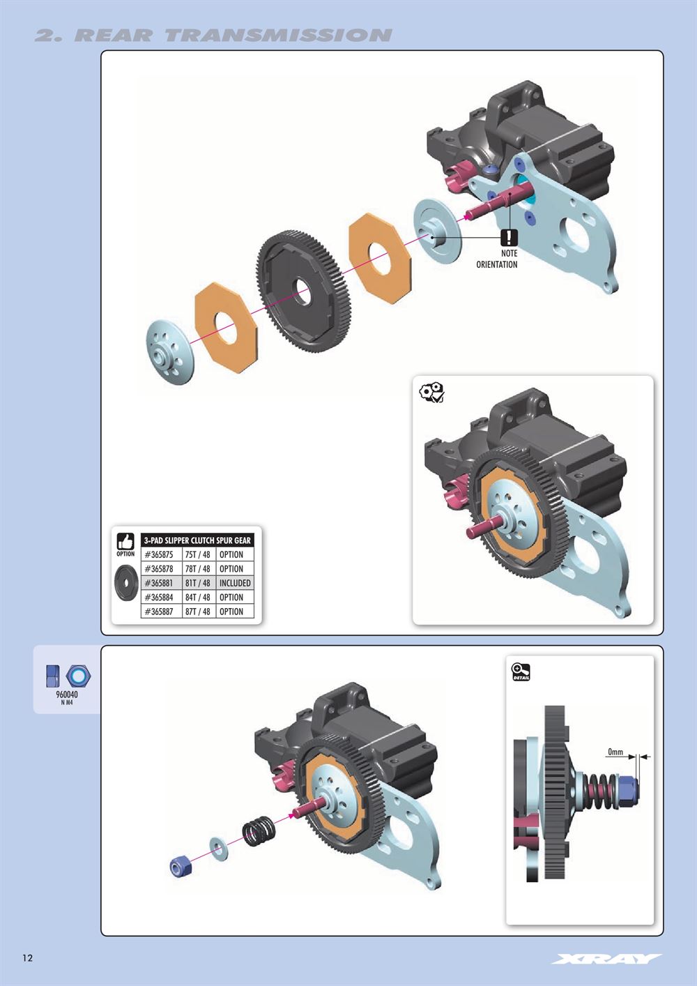 Xray - XB2D 2019 (XB2D'19) - Manual - Page 12