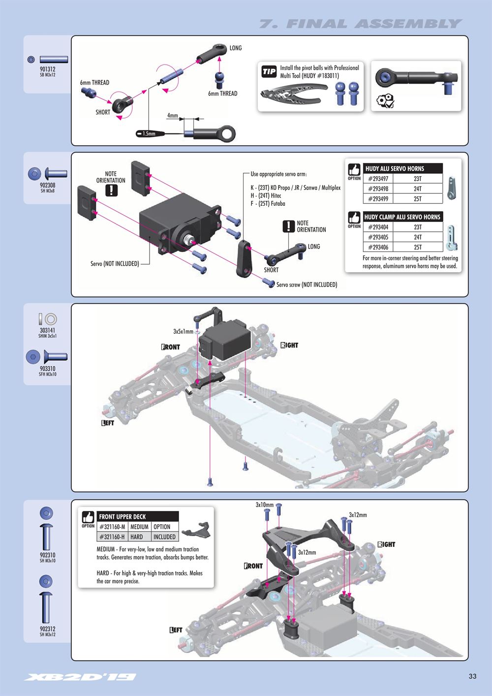 Xray - XB2D 2019 (XB2D'19) - Manual - Page 33