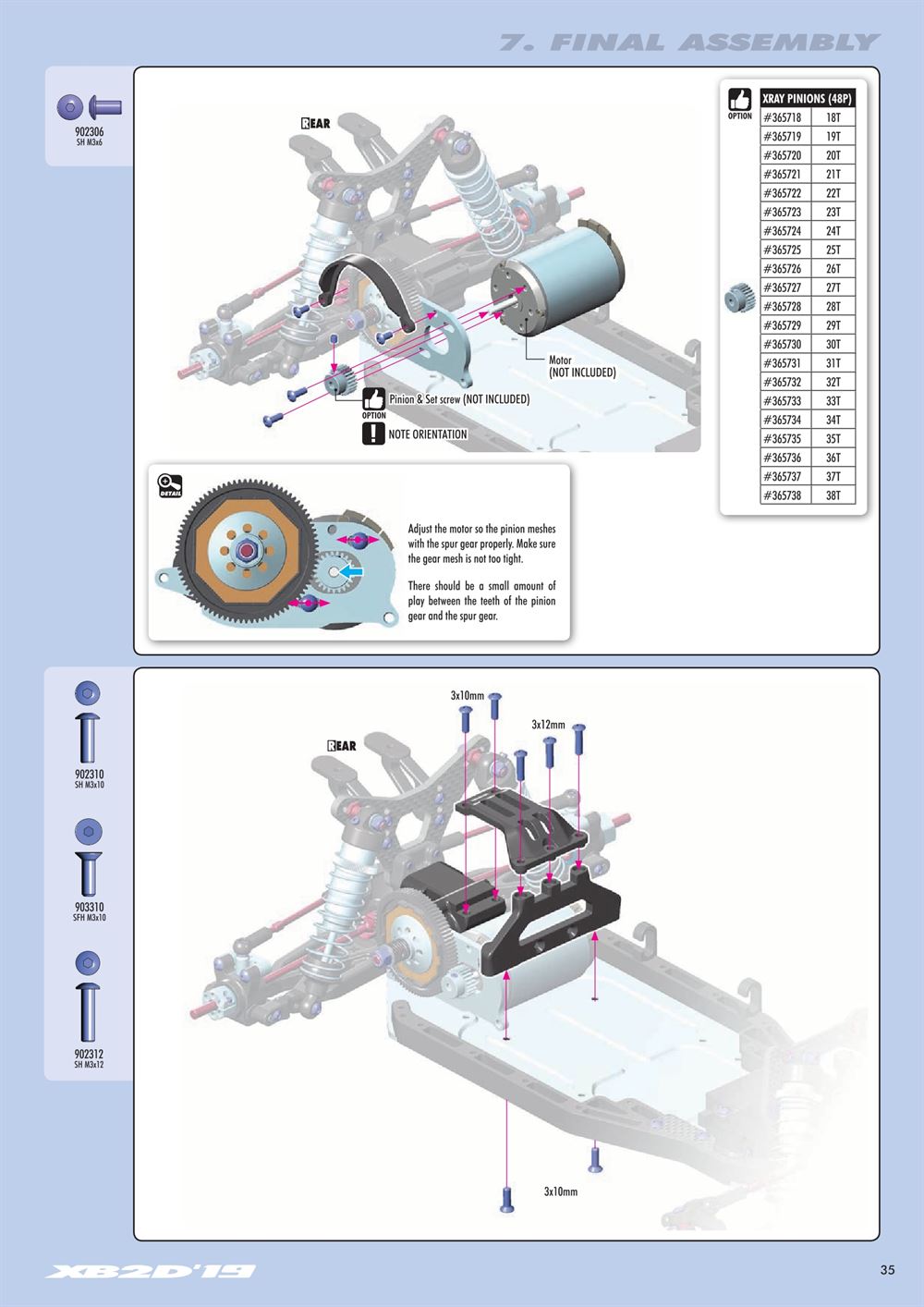 Xray - XB2D 2019 (XB2D'19) - Manual - Page 35