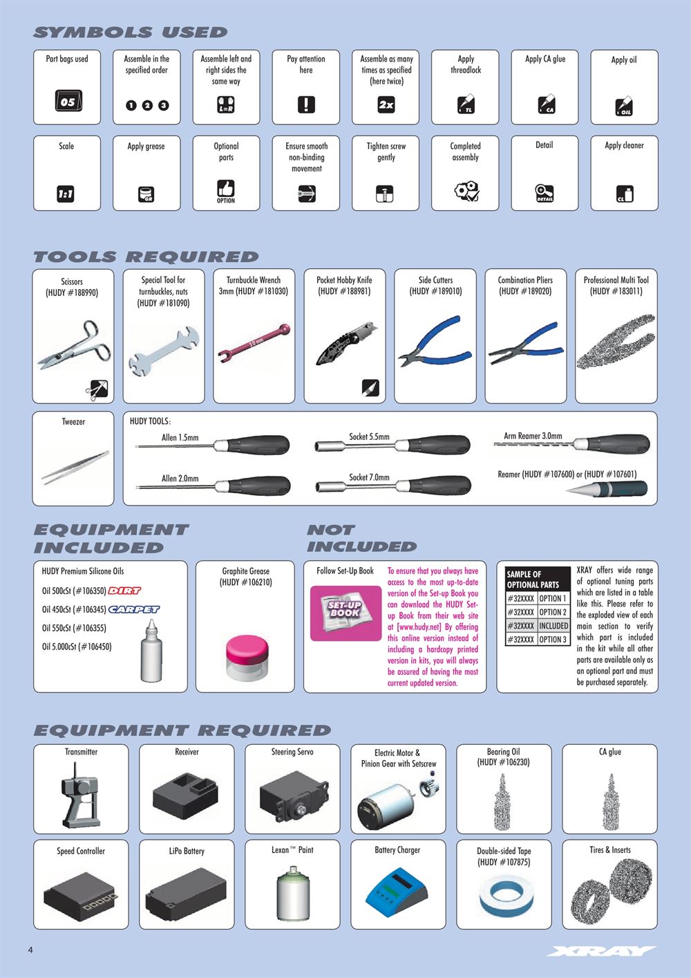 Xray - XB2D 2020 (XB2D'20) - Manual - Page 4