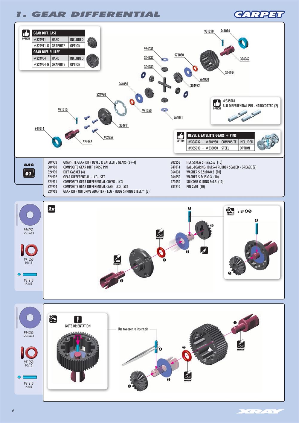 Xray - XB2D 2020 (XB2D'20) - Manual - Page 6