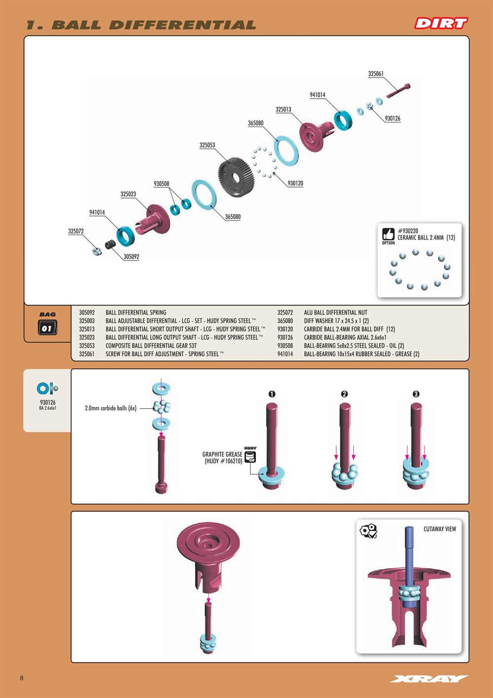 Xray - XB2D 2020 (XB2D'20) - Manual - Page 8
