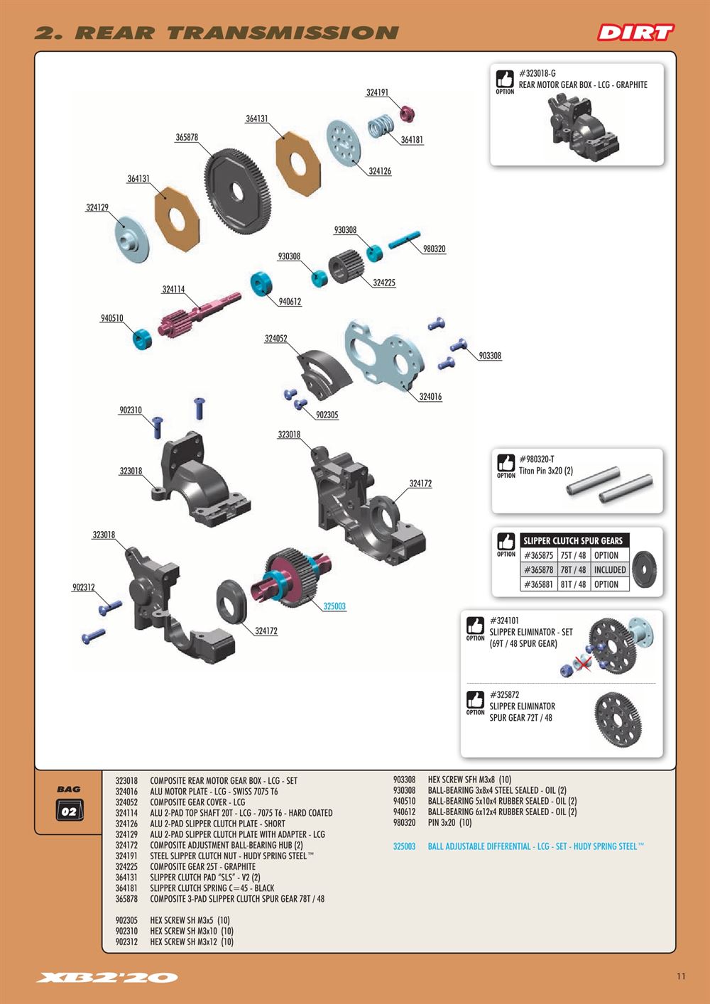 Xray - XB2D 2020 (XB2D'20) - Manual - Page 11