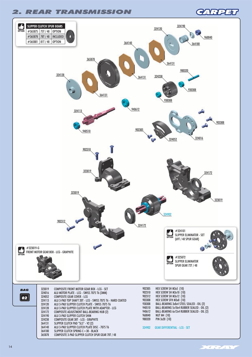 Xray - XB2D 2020 (XB2D'20) - Manual - Page 14