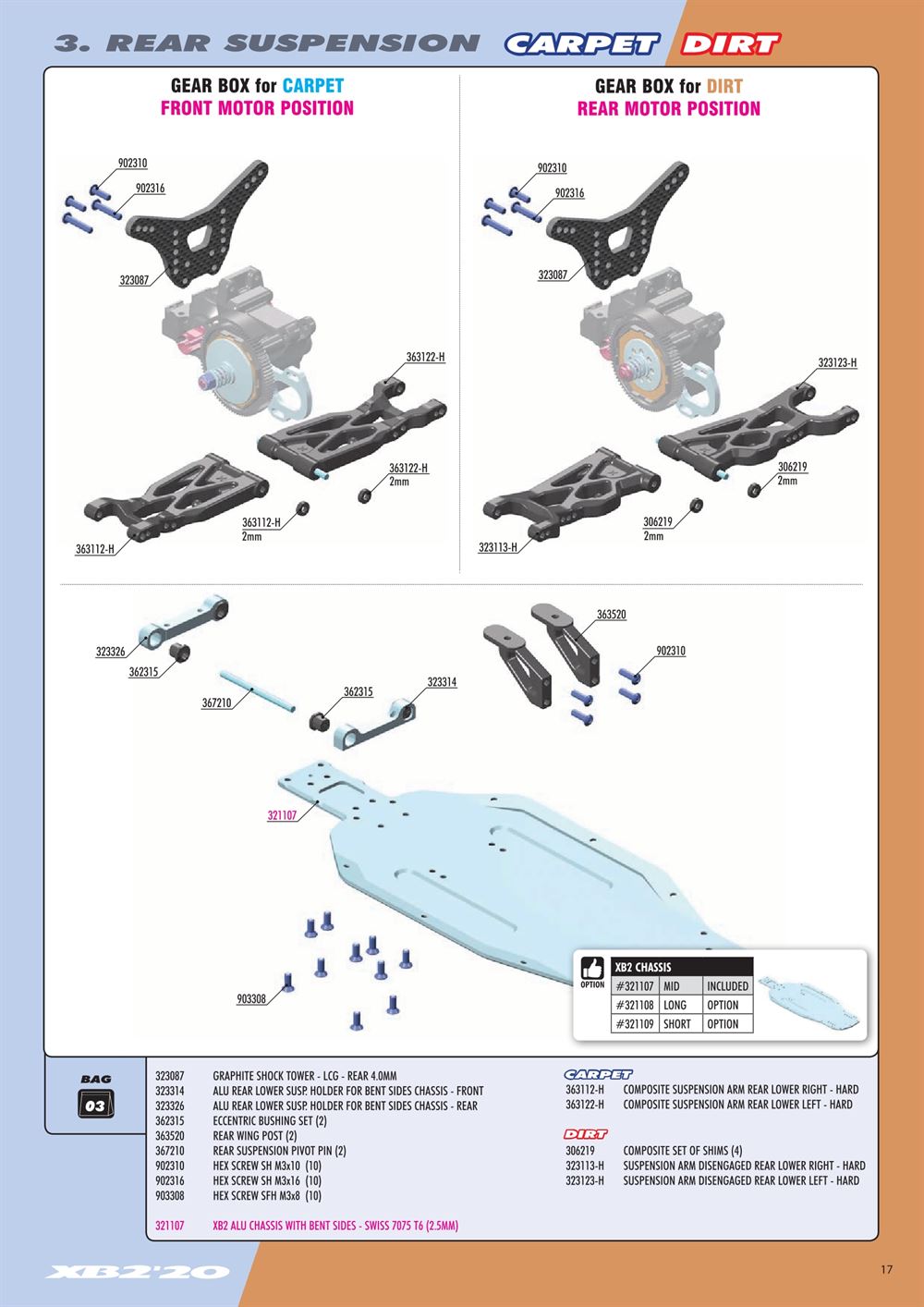 Xray - XB2D 2020 (XB2D'20) - Manual - Page 17