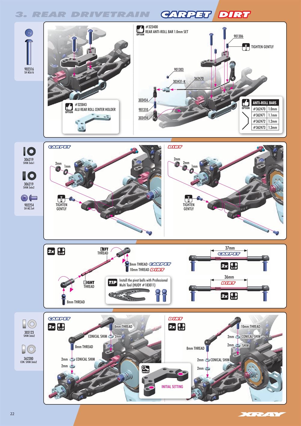 Xray - XB2D 2020 (XB2D'20) - Manual - Page 22