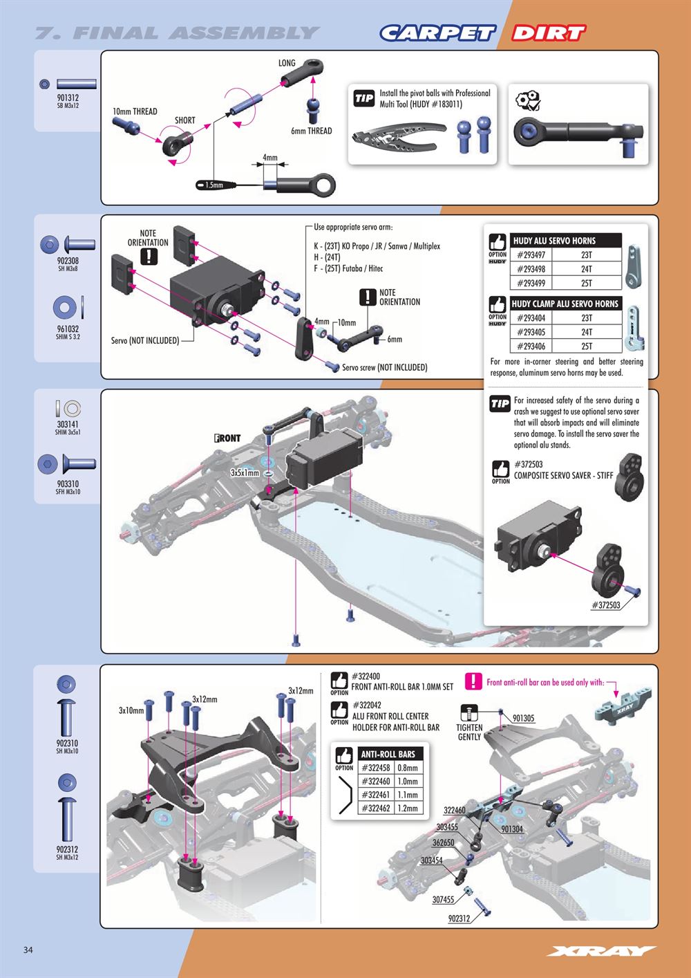 Xray - XB2D 2020 (XB2D'20) - Manual - Page 34