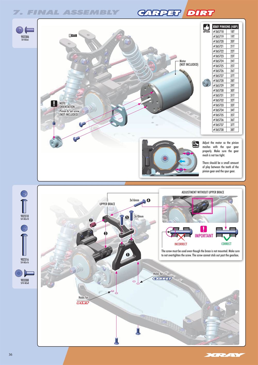 Xray - XB2D 2020 (XB2D'20) - Manual - Page 36