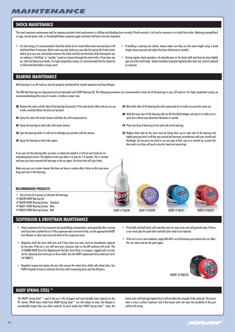 Xray - XB2D 2020 (XB2D'20) - Manual - Page 42