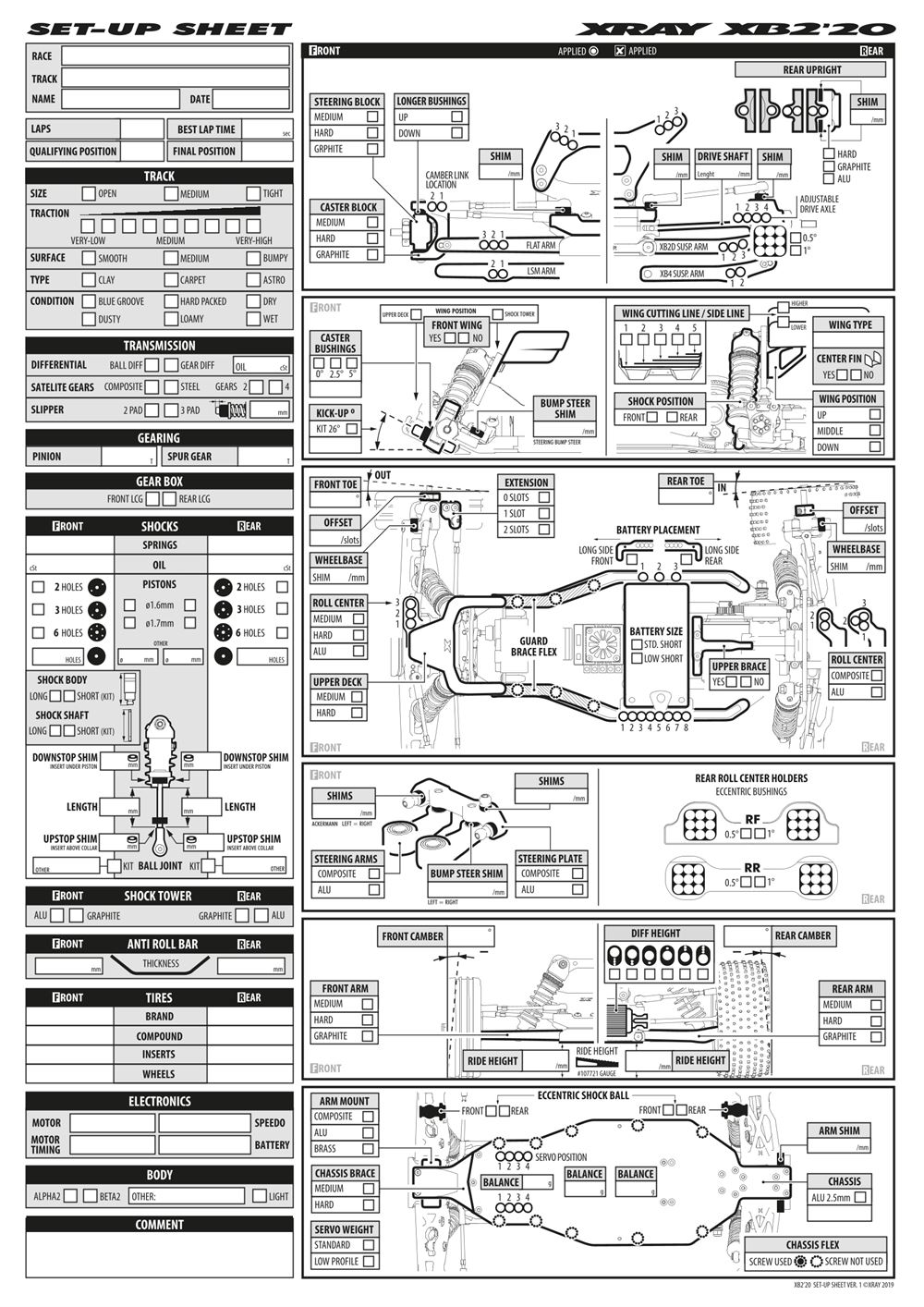 Xray - XB2D 2020 (XB2D'20) - Manual - Page 43