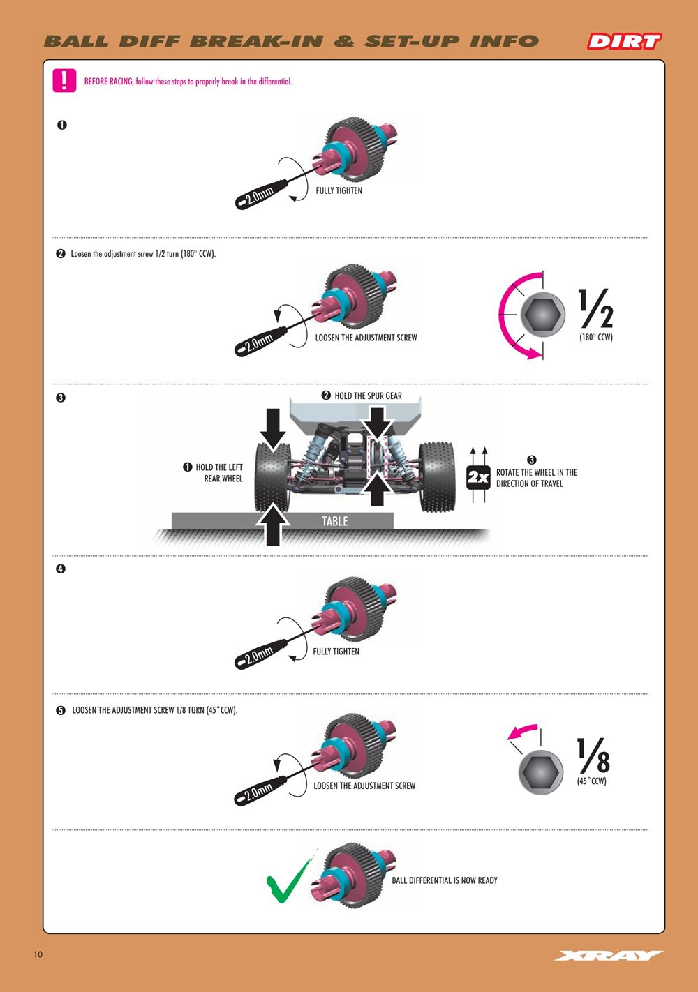 Xray - XB2D 2021 (XB2D'21) - Manual - Page 10