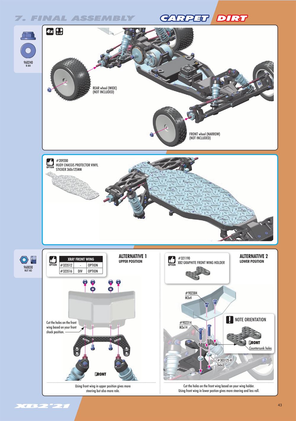 Xray - XB2D 2021 (XB2D'21) - Manual - Page 43