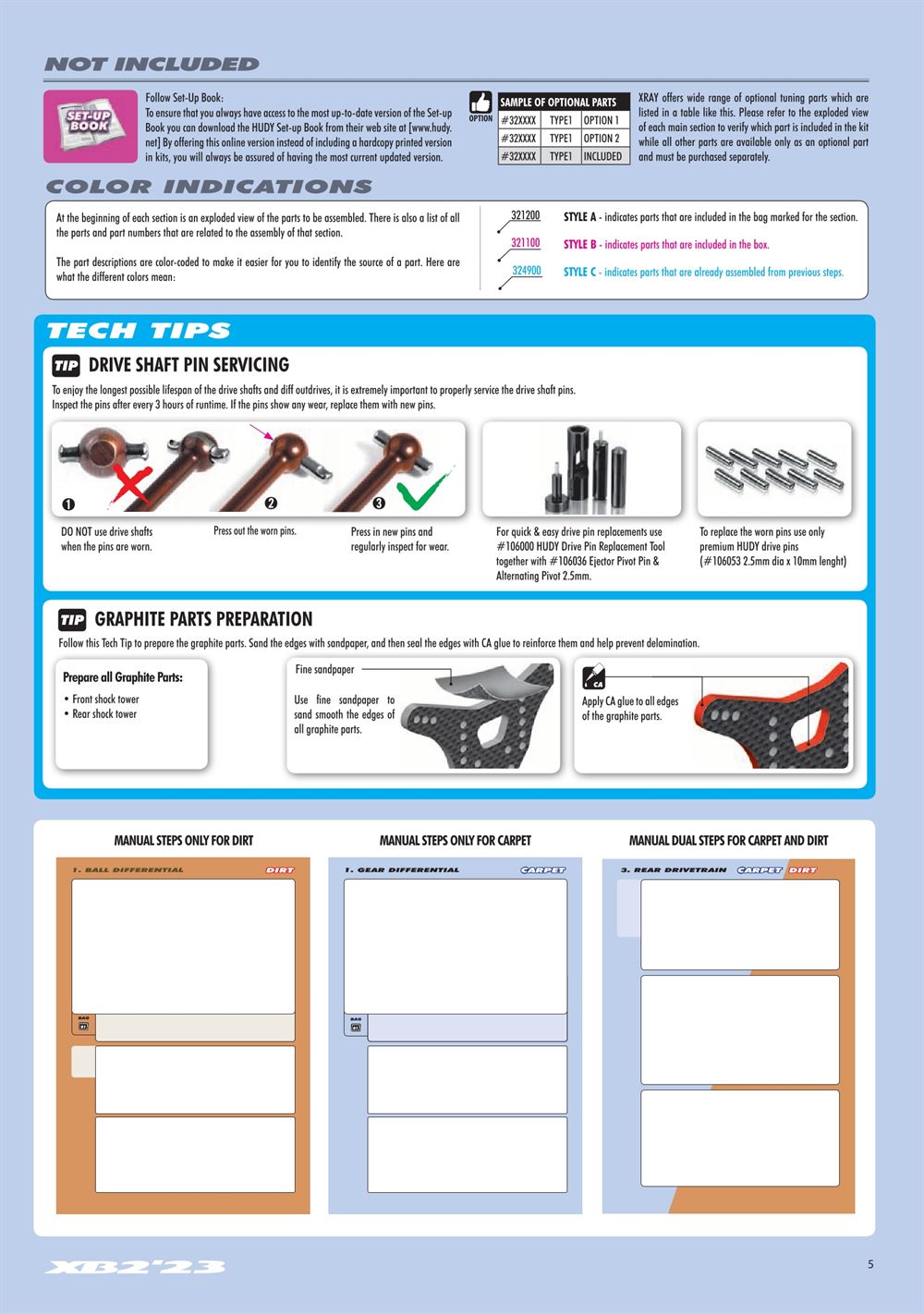 Xray - XB2D 2023 (XB2D'23) - Manual - Page 5