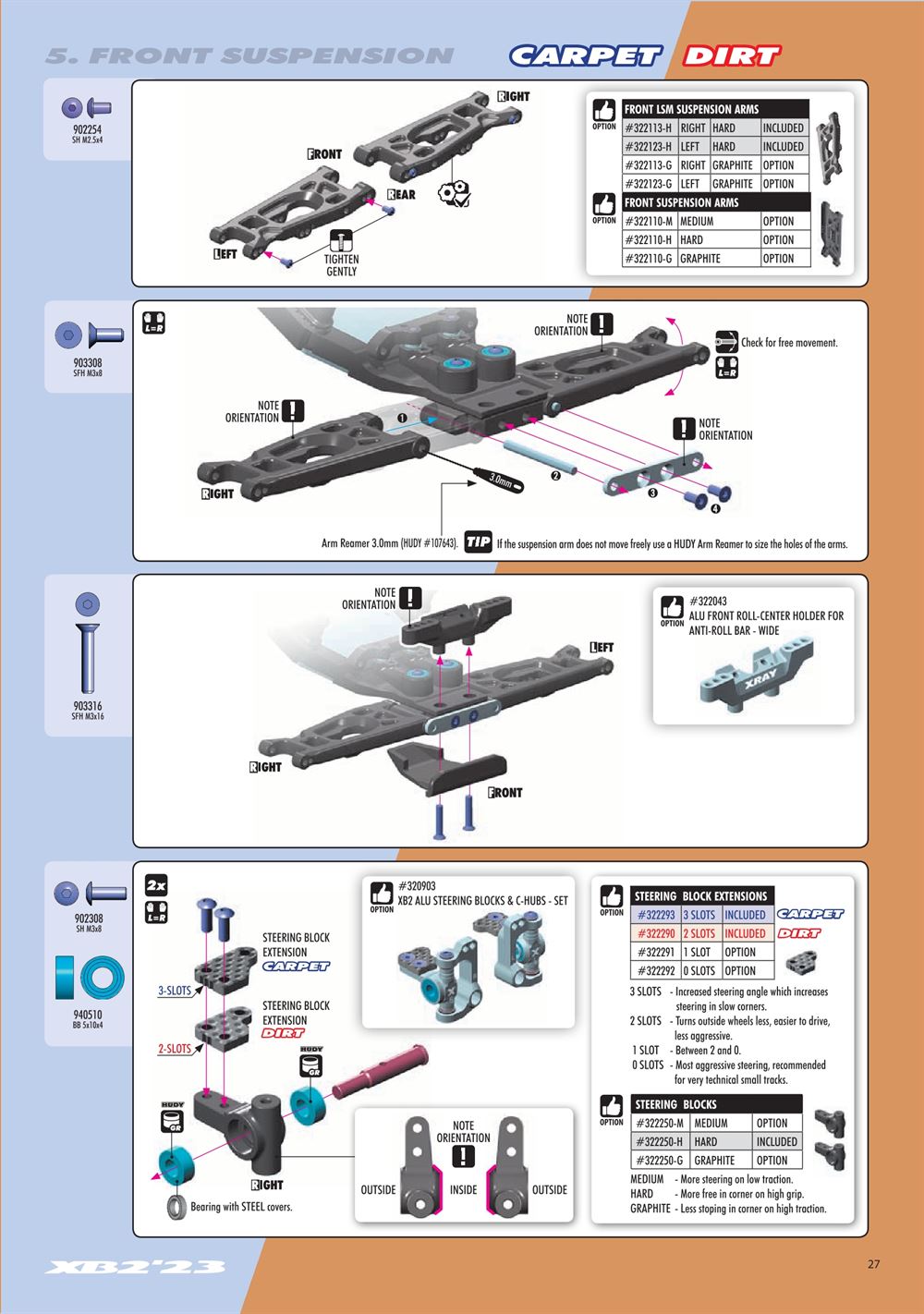 Xray - XB2D 2023 (XB2D'23) - Manual - Page 27