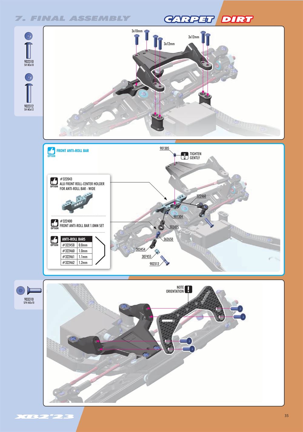 Xray - XB2D 2023 (XB2D'23) - Manual - Page 35