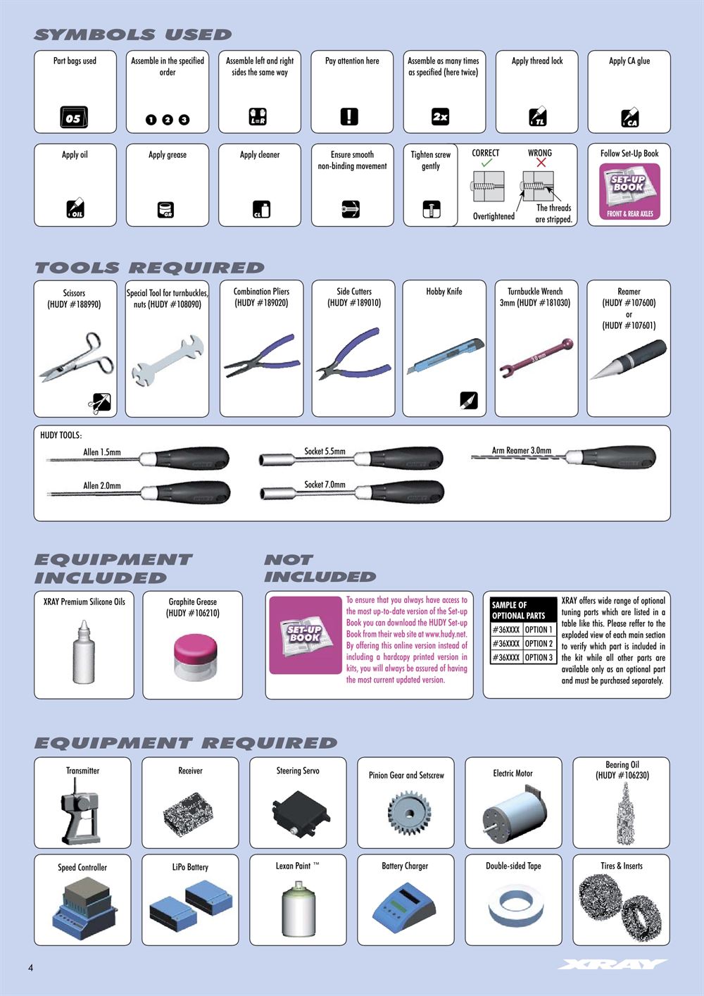 Xray - XB4 2012 (XB4'12) - 4WD - Manual - Page 4