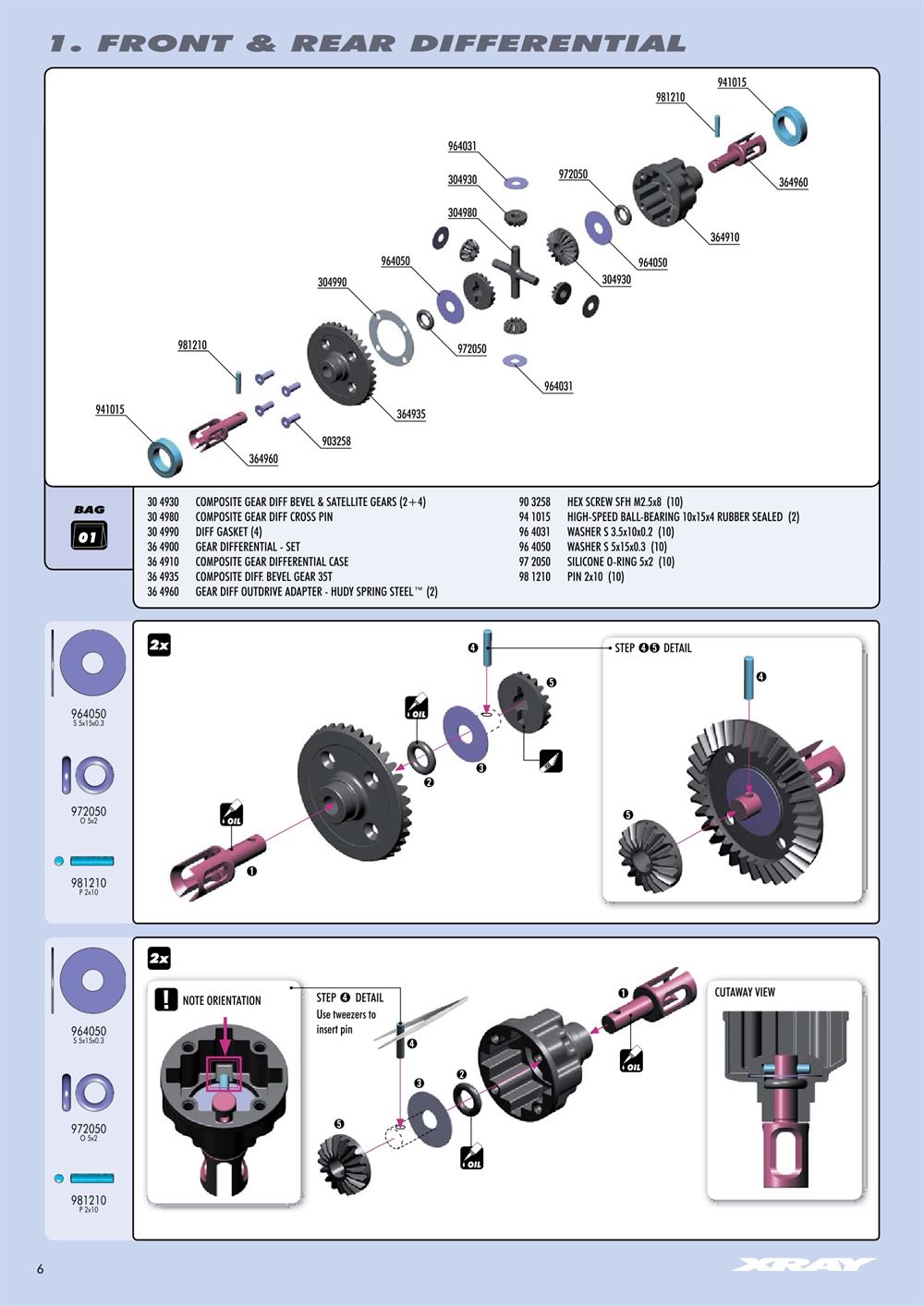 Xray - XB4 2012 (XB4'12) - 4WD - Manual - Page 6