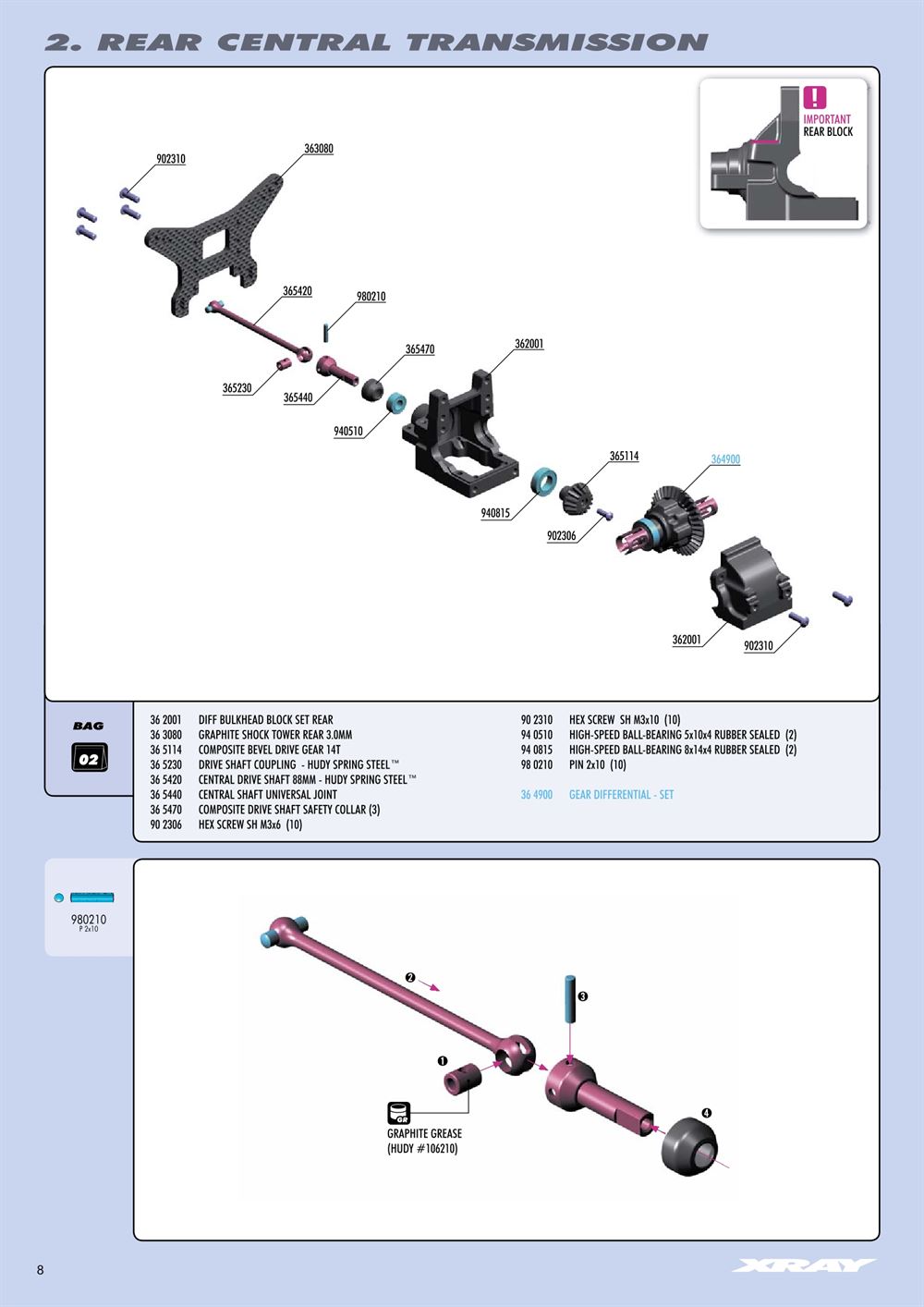 Xray - XB4 2012 (XB4'12) - 4WD - Manual - Page 8