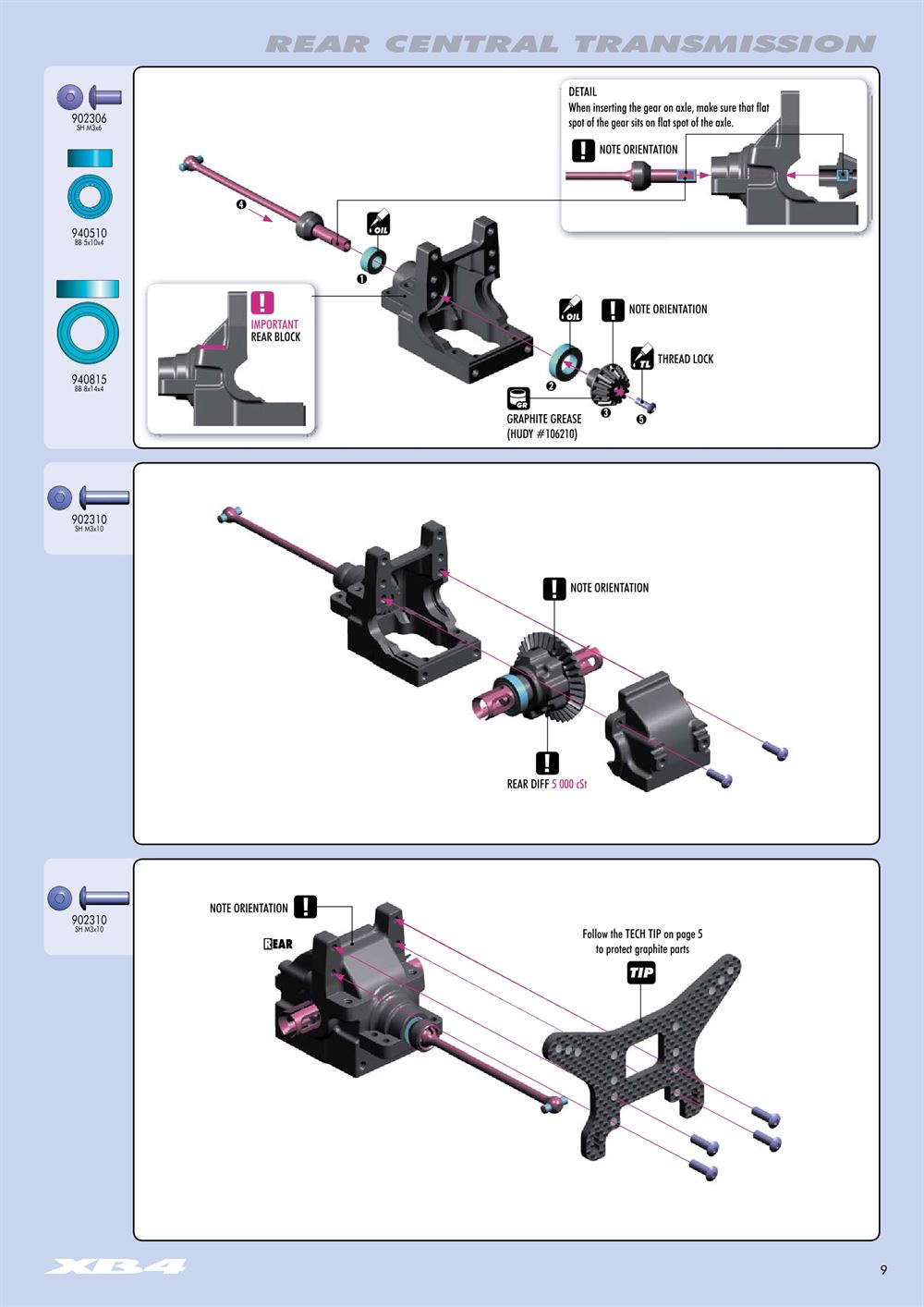 Xray - XB4 2012 (XB4'12) - 4WD - Manual - Page 9