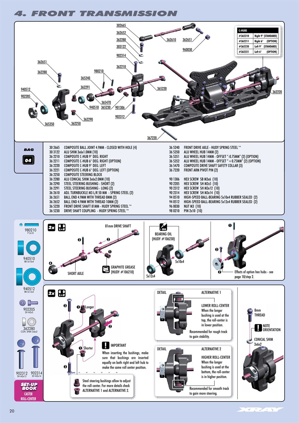 Xray - XB4 2012 (XB4'12) - 4WD - Manual - Page 20