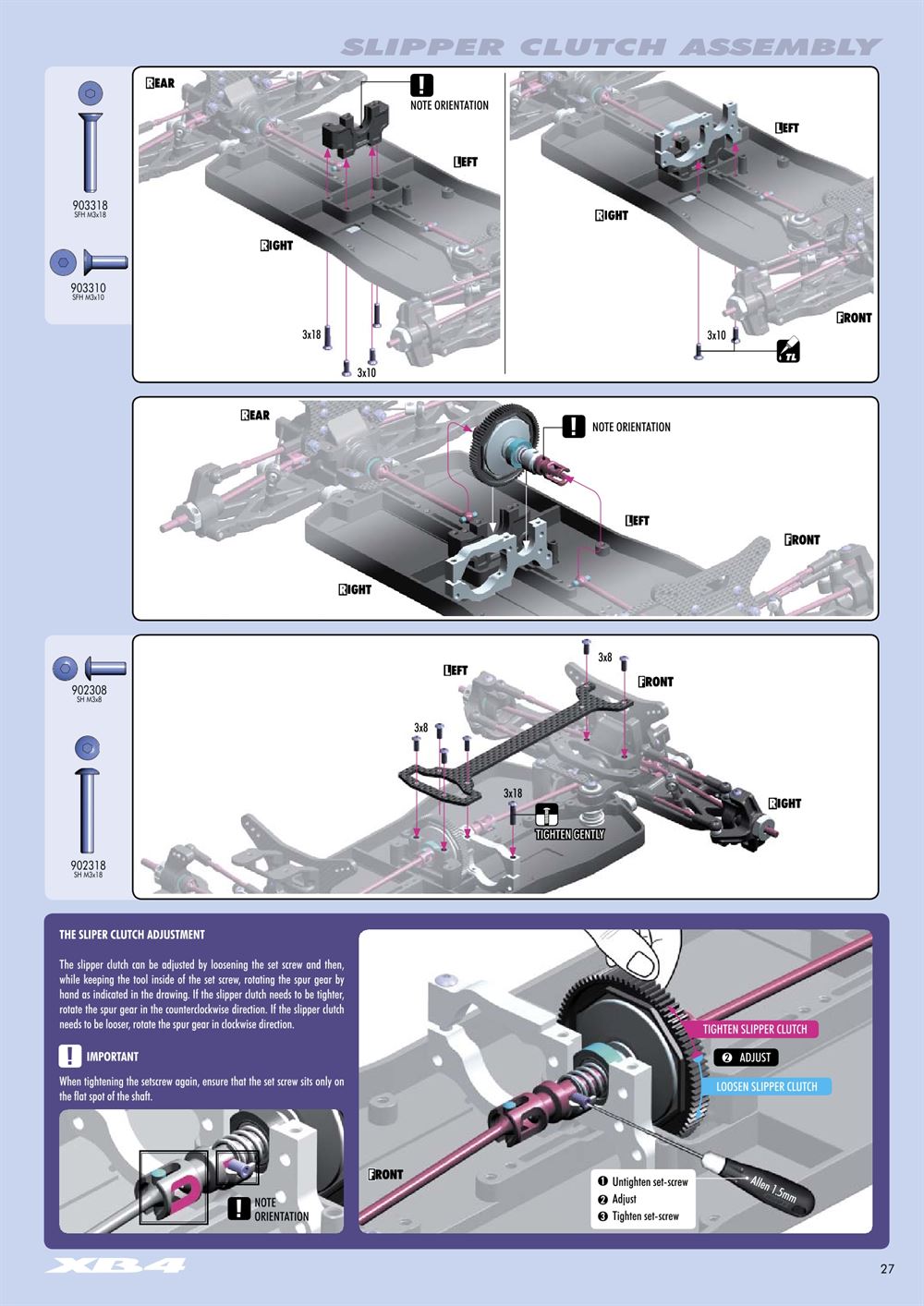 Xray - XB4 2012 (XB4'12) - 4WD - Manual - Page 27