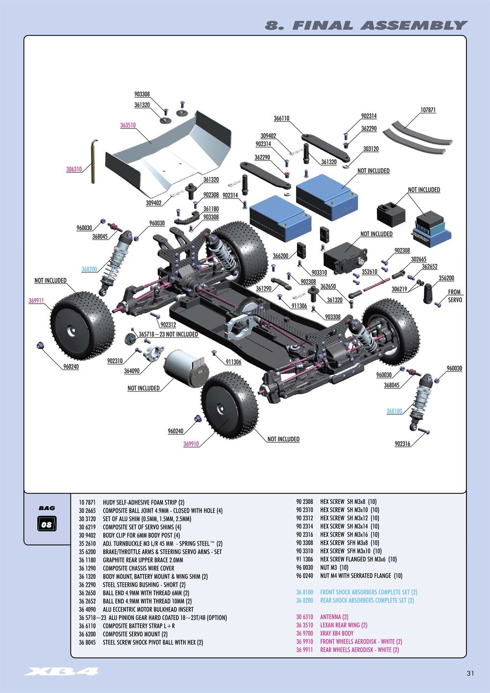 Xray - XB4 2012 (XB4'12) - 4WD - Manual - Page 31