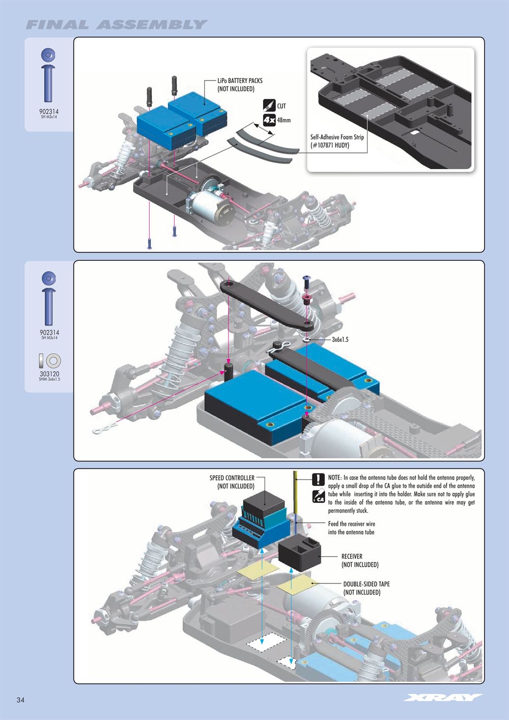 Xray - XB4 2012 (XB4'12) - 4WD - Manual - Page 34
