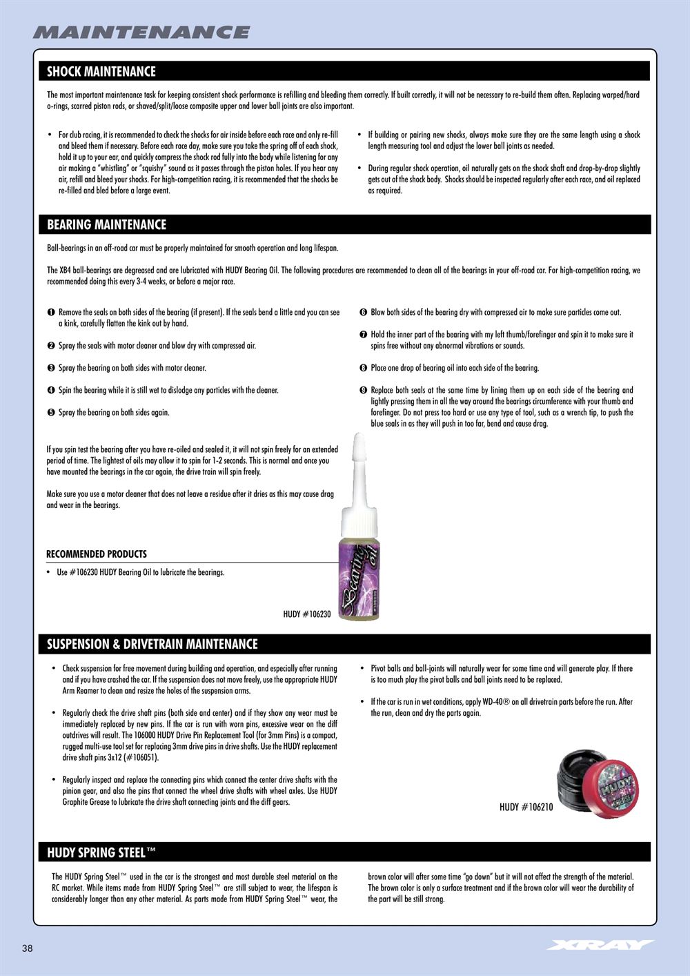 Xray - XB4 2012 (XB4'12) - 4WD - Manual - Page 38