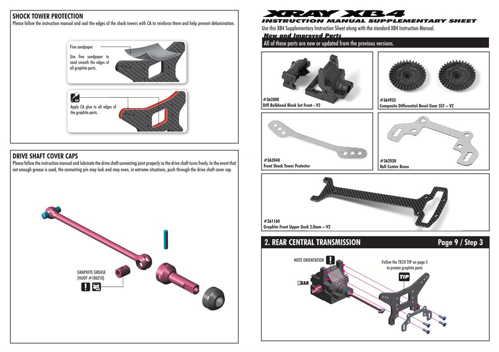 Xray - XB4 2012 (XB4'12) - 4WD - Manual - Page 43