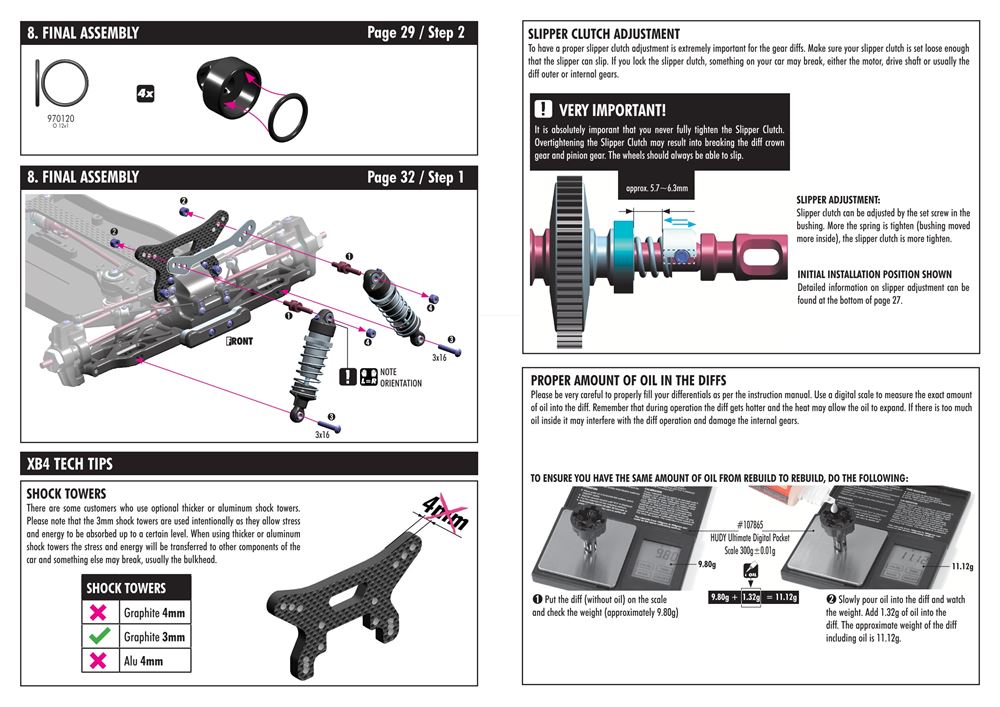Xray - XB4 2012 (XB4'12) - 4WD - Manual - Page 44
