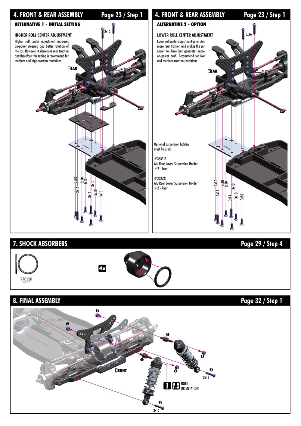 Xray - XB4 2014 (XB4'14) - 4WD - Supplementary Manual - Page 4