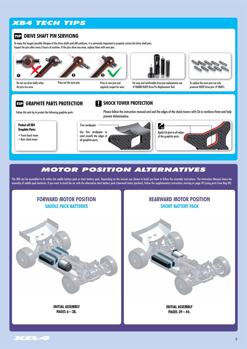 Xray - XB4 2015 (XB4'15) - 4WD - Manual - Page 5