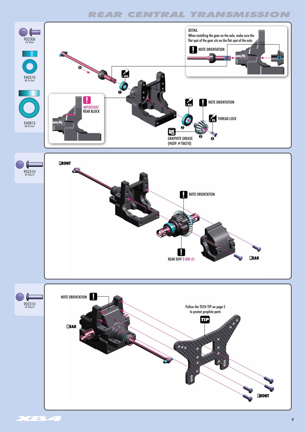 Xray - XB4 2015 (XB4'15) - 4WD - Manual - Page 9