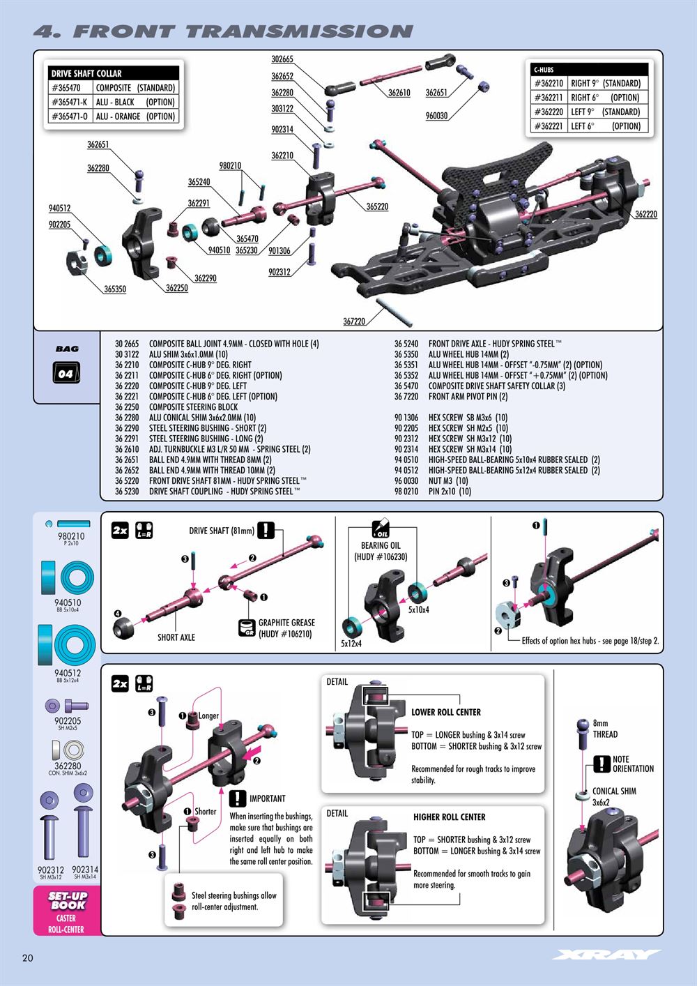Xray - XB4 2015 (XB4'15) - 4WD - Manual - Page 20